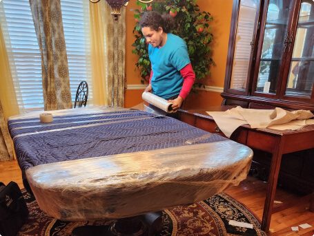 mover wrapping table
